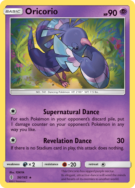 Oricorio (Reverse Holofoil) (56) — Guardians Rising