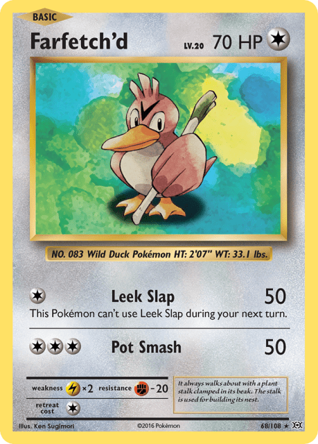 Farfetch'd (Reverse Holofoil) (68) — Evolutions