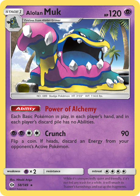 Alolan Muk (Holofoil) (58) — Sun & Moon