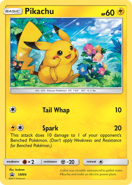 Pikachu (Holofoil) (SM86) — SM Black Star Promos