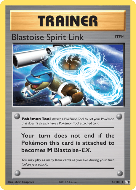 Blastoise Spirit Link (Reverse Holofoil) (73) — Evolutions