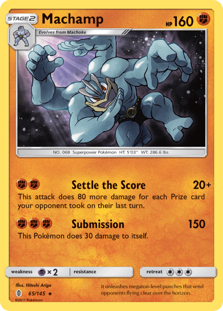Machamp (Cosmos Holofoil) (65) — Guardians Rising