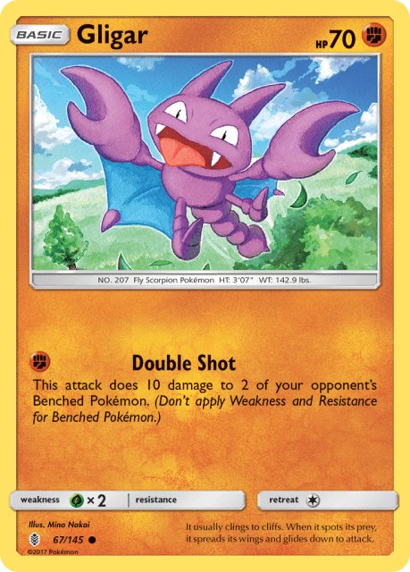 Gligar (Reverse Holofoil) (67) — Guardians Rising