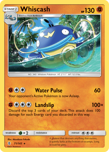 Whiscash (Reverse Holofoil) (71) — Guardians Rising