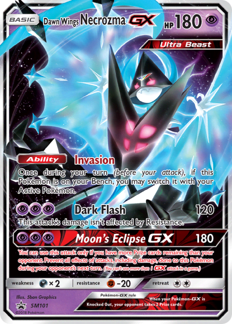 Dawn Wings Necrozma-GX (Holofoil) (SM101) — SM Black Star Promos