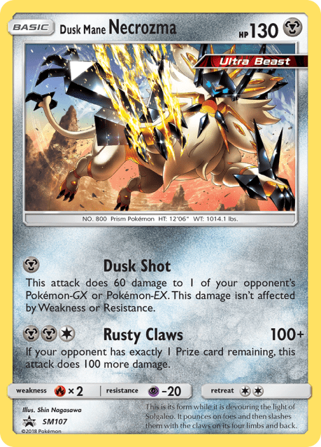 Dusk Mane Necrozma (Holofoil) (SM107) — SM Black Star Promos