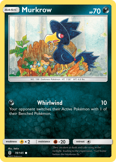 Murkrow (Reverse Holofoil) (78) — Guardians Rising