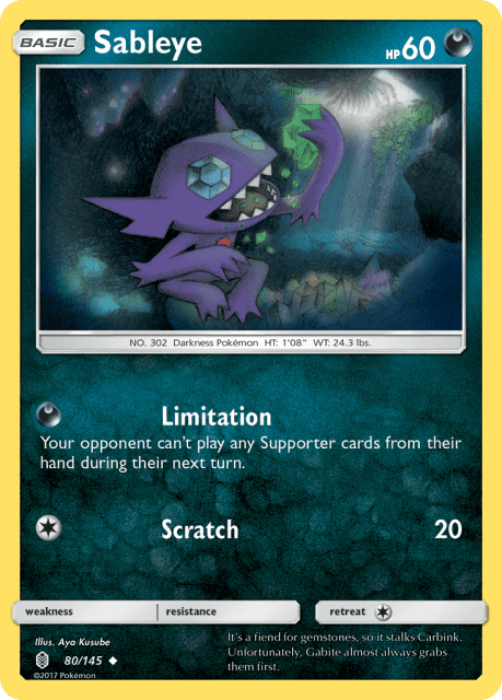 Sableye (Reverse Holofoil) (80) — Guardians Rising