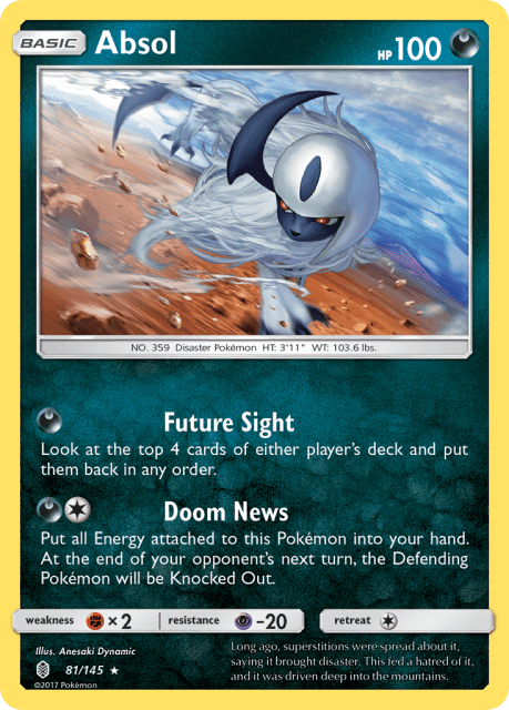 Absol (Reverse Holofoil) (81) — Guardians Rising