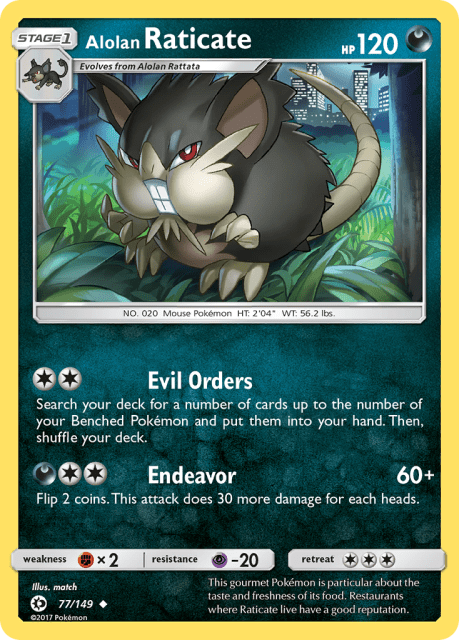Alolan Raticate (77) — Sun & Moon