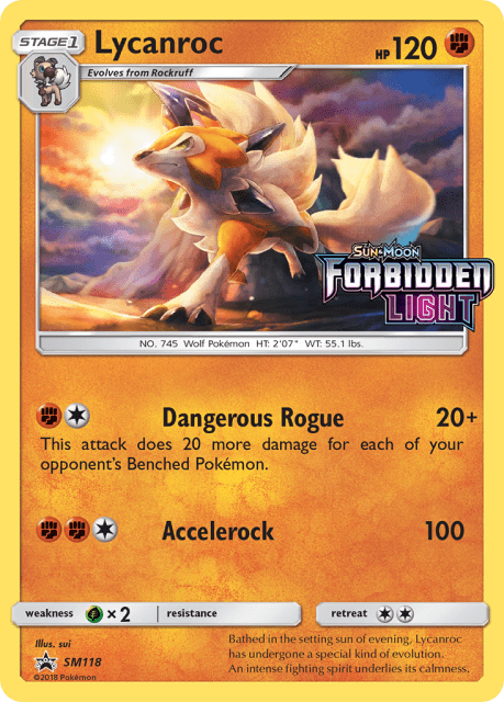 Lycanroc (Holofoil) (SM118) — SM Black Star Promos