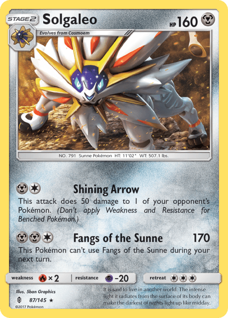Solgaleo (Reverse Holofoil) (87) — Guardians Rising