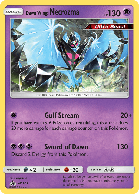 Dawn Wings Necrozma (Holofoil) (SM123) — SM Black Star Promos