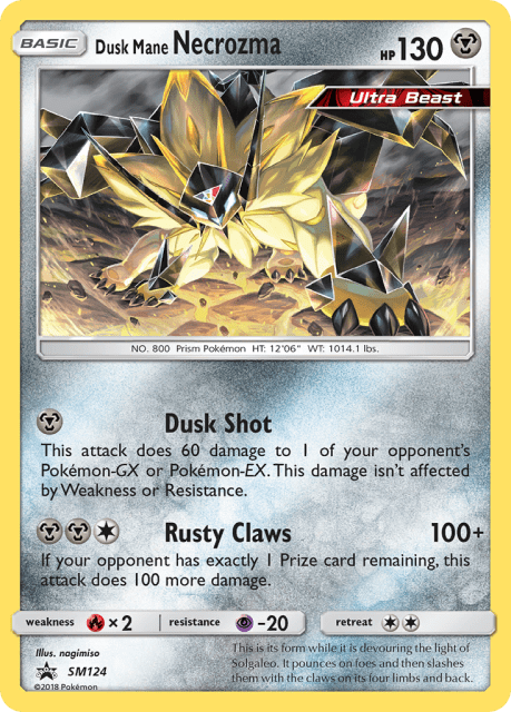 Dusk Mane Necrozma (Holofoil) (SM124) — SM Black Star Promos