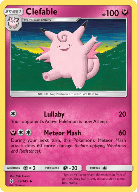 Clefable (Reverse Holofoil) (89) — Guardians Rising