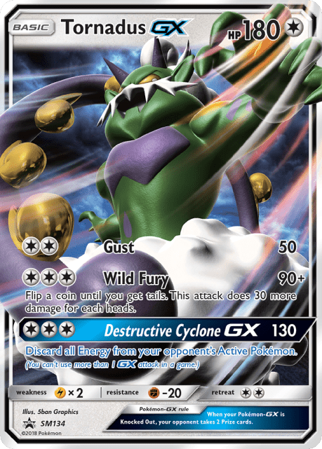 Tornadus-GX (Holofoil) (SM134) — SM Black Star Promos
