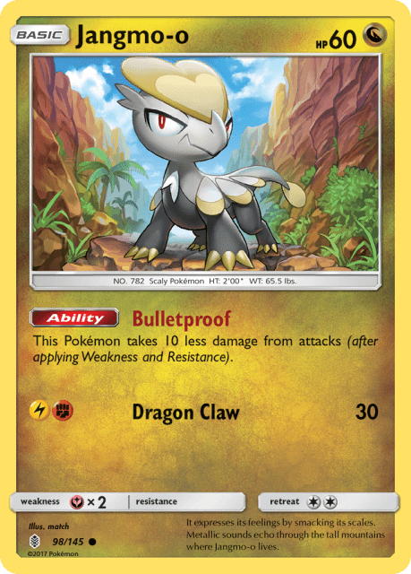 Jangmo-o (Reverse Holofoil) (98) — Guardians Rising