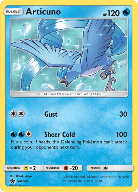 Articuno (Holofoil) (SM144) — SM Black Star Promos