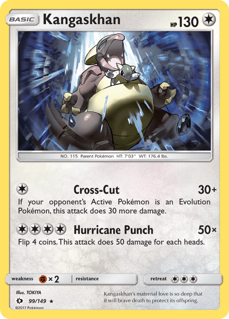 Kangaskhan (Reverse Holofoil) (99) — Sun & Moon