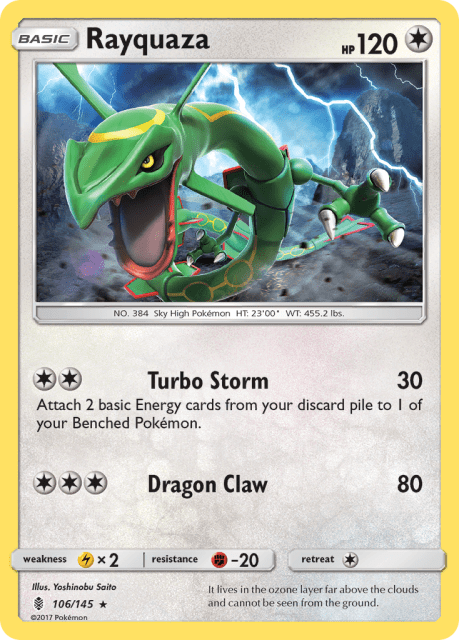 Rayquaza (Reverse Holofoil) (106) — Guardians Rising