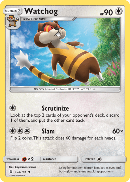 Watchog (Reverse Holofoil) (108) — Guardians Rising