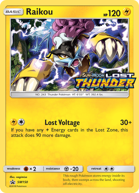 Raikou (Holofoil) (SM150) — SM Black Star Promos