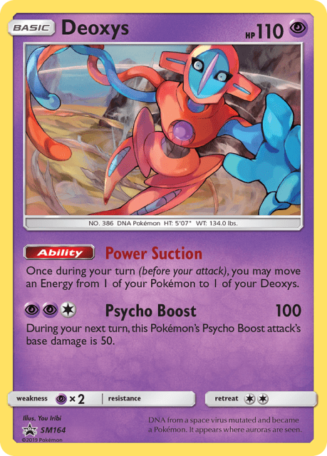 Deoxys (Holofoil) (SM164) — SM Black Star Promos