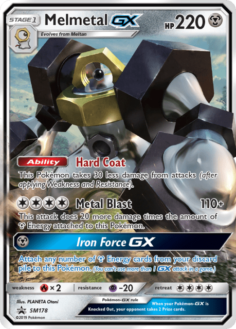 Melmetal-GX (Holofoil) (SM178) — SM Black Star Promos