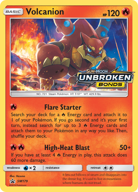 Volcanion (Staff Stamp) (SM179) — SM Black Star Promos