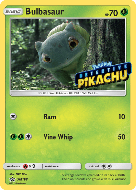 Bulbasaur (Cosmos Holofoil) (SM198) — SM Black Star Promos