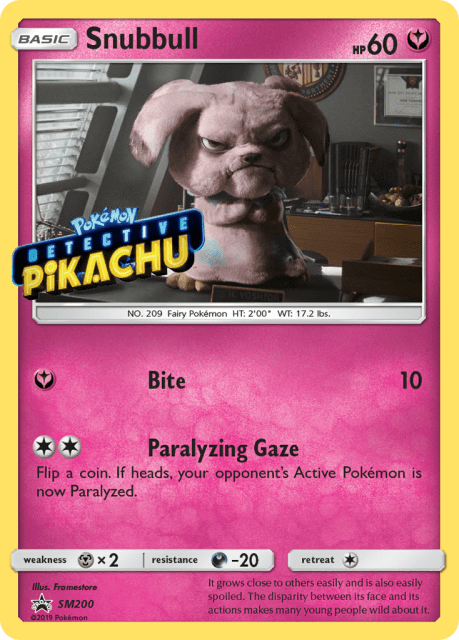 Snubbull (Cosmos Holofoil) (SM200) — SM Black Star Promos