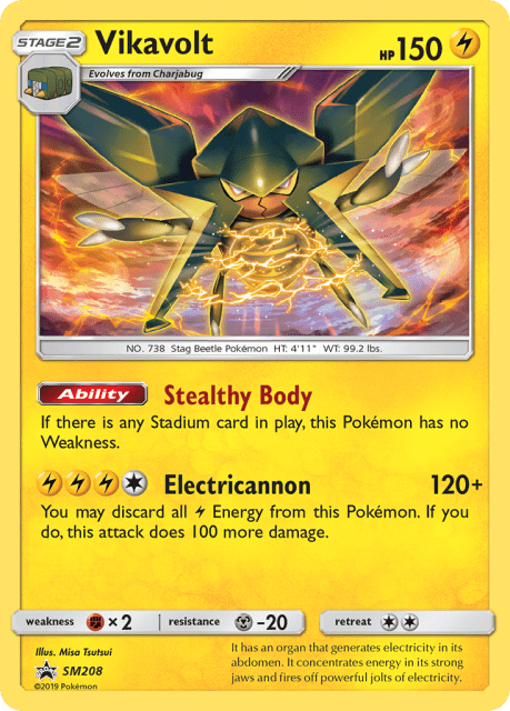 Vikavolt (Holofoil) (SM208) — SM Black Star Promos