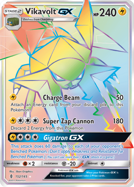 Vikavolt-GX (Holofoil) (152) — Guardians Rising