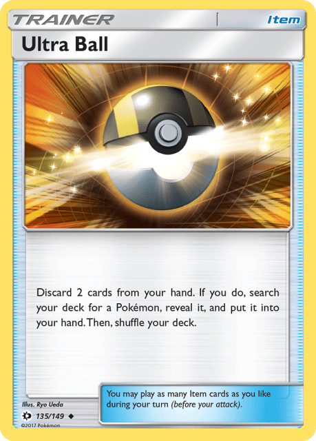 Ultra Ball (Reverse Holofoil) (135) — Sun & Moon