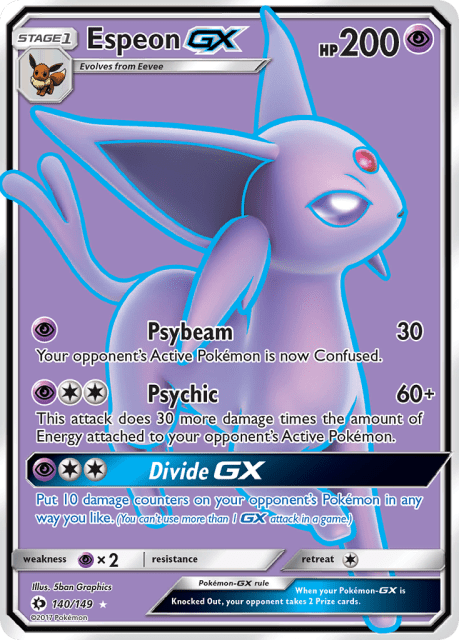 Espeon-GX (Holofoil) (140) — Sun & Moon