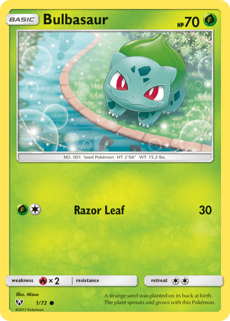 Bulbasaur (Reverse Holofoil) (1) — Shining Legends