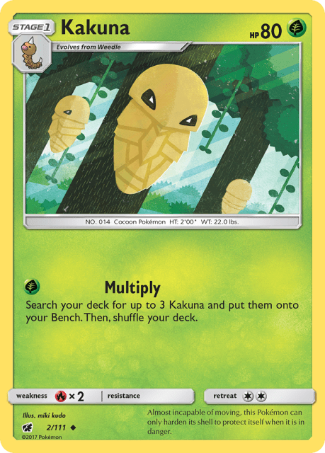 Kakuna (Reverse Holofoil) (2) — Crimson Invasion