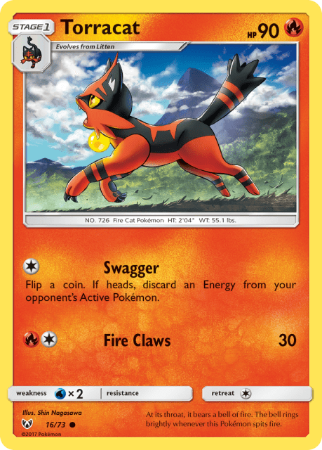 Torracat (Reverse Holofoil) (16) — Shining Legends