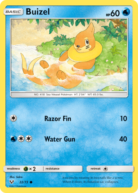 Buizel (Reverse Holofoil) (22) — Shining Legends