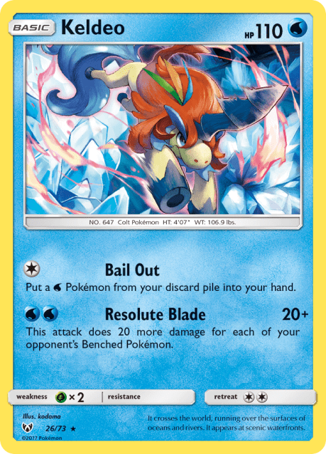 Keldeo (Holofoil) (26) — Shining Legends