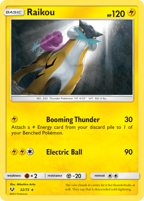 Raikou (Reverse Holofoil) (32) — Shining Legends