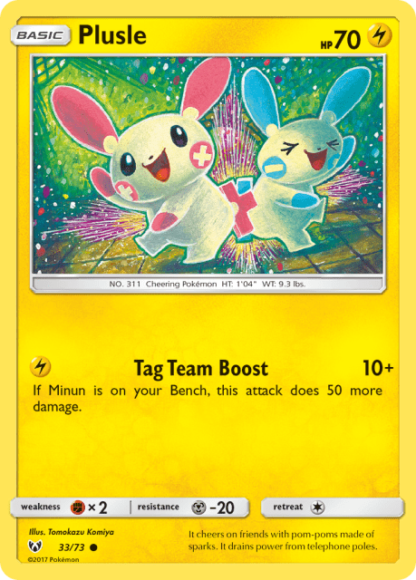 Plusle (33) — Shining Legends