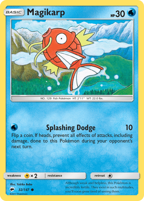 Magikarp (Reverse Holofoil) (32) — Burning Shadows