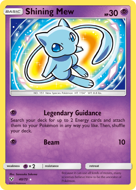 Shining Mew (Holofoil) (40) — Shining Legends