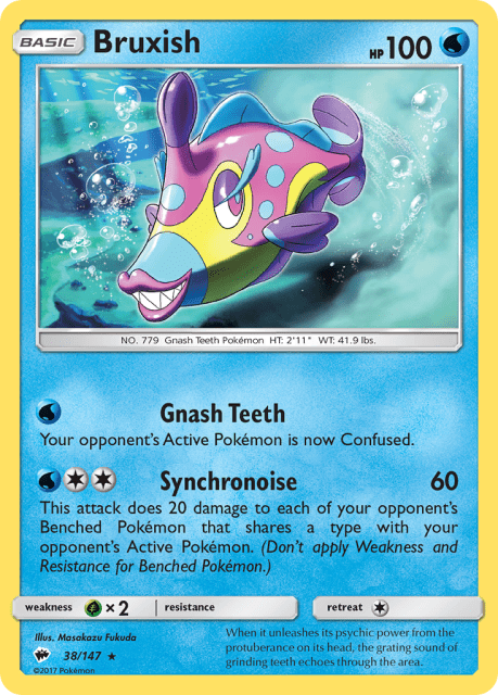Bruxish (Reverse Holofoil) (38) — Burning Shadows