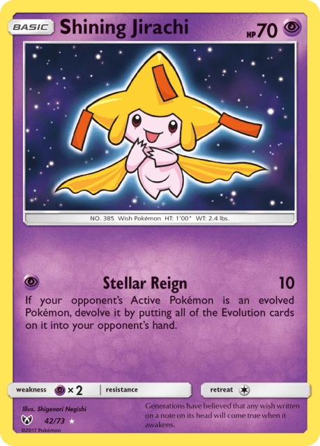 Shining Jirachi (Holofoil) (42) — Shining Legends