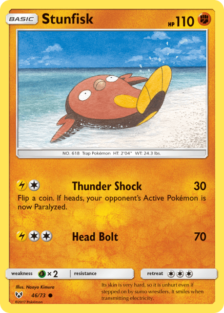 Stunfisk (Reverse Holofoil) (46) — Shining Legends