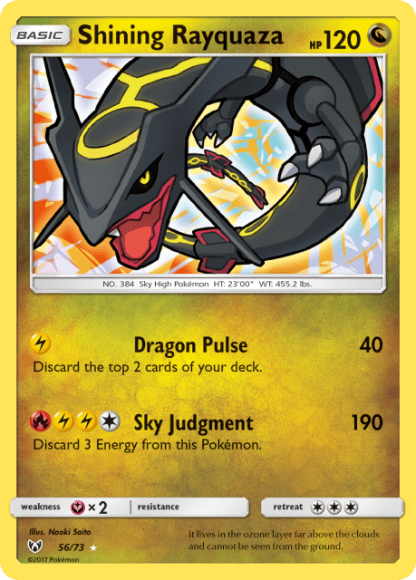 Shining Rayquaza (Holofoil) (56) — Shining Legends