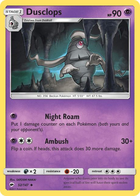 Dusclops (52) — Burning Shadows