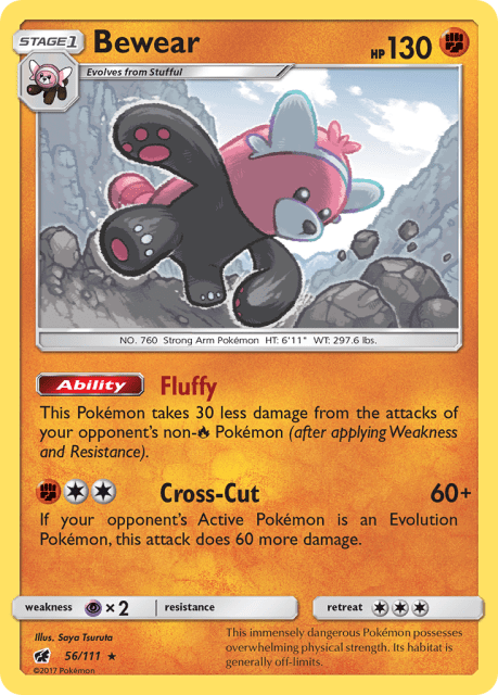 Bewear (Holofoil) (56) — Crimson Invasion